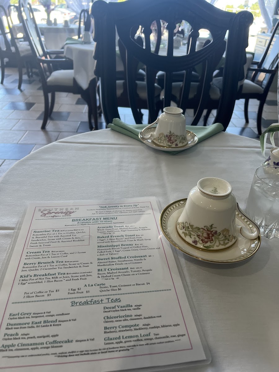 Gluten-Free at Southern Serenity Cafe & Tea Room