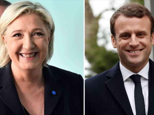 The two face a run-off next month, but Macron is seen as favourite. AGENCIES