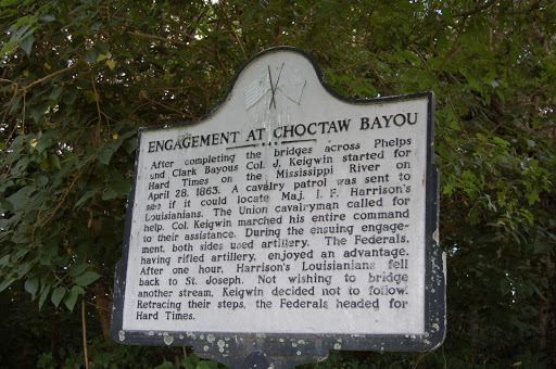 After completing the bridges across Phelps and Clark Bayous Col. J. Keigwin started for Hard Times on the Mississippi Rover on April 28, 1863. A cavalry patrol was sent to see if it could locate...