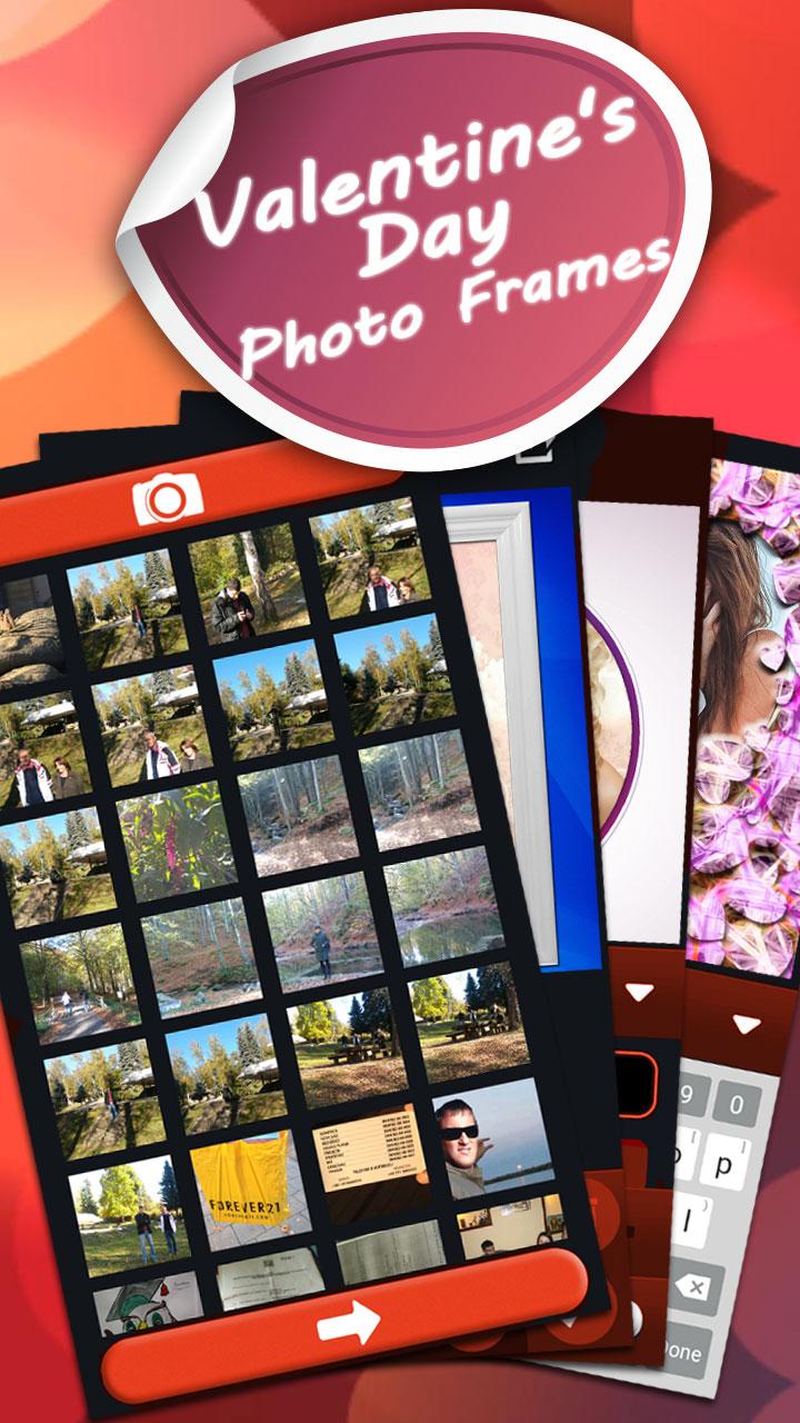 Android application Valentines Day Photo Frames screenshort