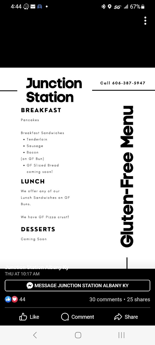 Gluten-Free at Junction Station