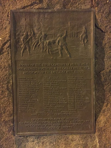 ROSTER OF THE FIRST COMPANY OF MINUTE MEN WHO ASSEMBLED IN MEDFORD AT THE CALL FOR PAUL REVERE AND ENGAGED IN THE BATTLE OF APRIL 19, 1775. Submitted by @csixty4.
