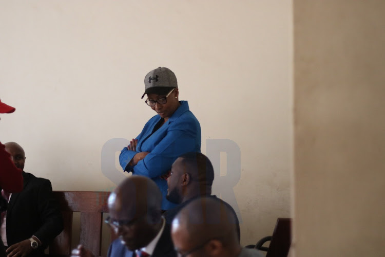 Nairobi county assembly speaker Beatrice Elachi in court ON December 6, 2019 waiting to hear the verdict following Governor Mike Sonko's arrest.