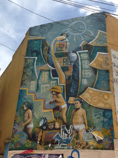 Mural Niños De La Paz