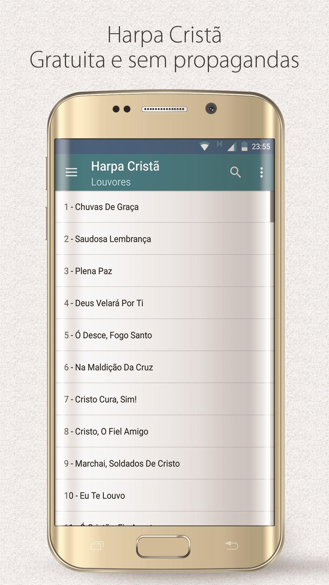 Android application iPraise - Harpa Cristã screenshort