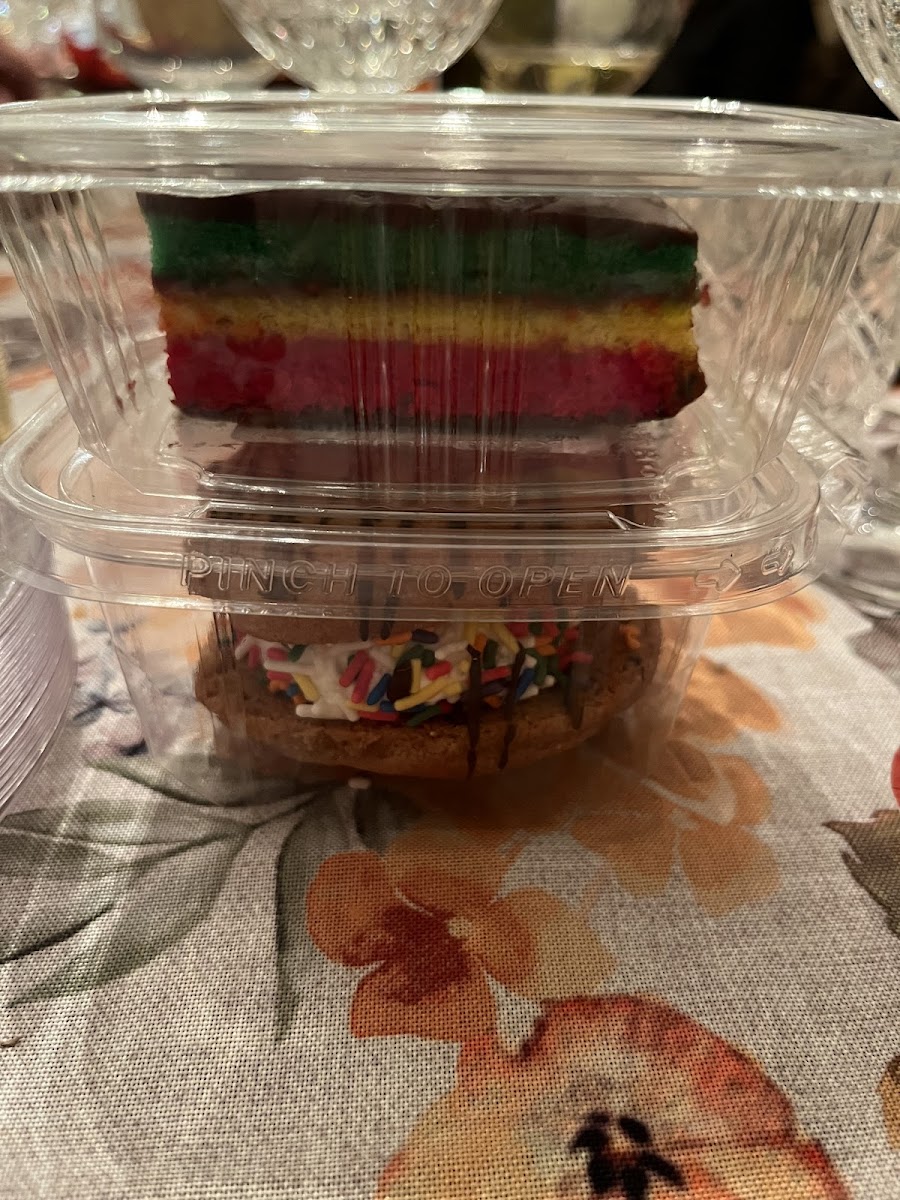 Whoopie pie and rainbow cookie!!!