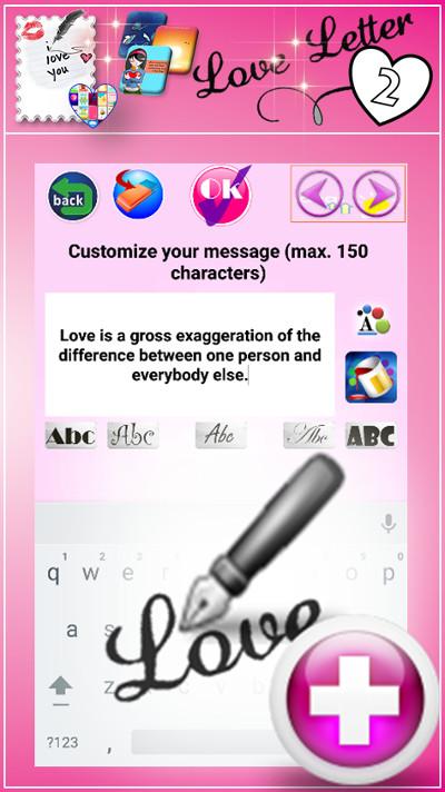 Android application Digital Love Cards &amp; Letters 2 screenshort