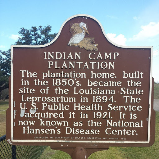   Indian Camp Plantation—The Plantation home, built in the 1850’s, became the site of the Louisiana State Leprosarium in 1894. The U. S. Public Health Service acquired it in 1921. It is now known...