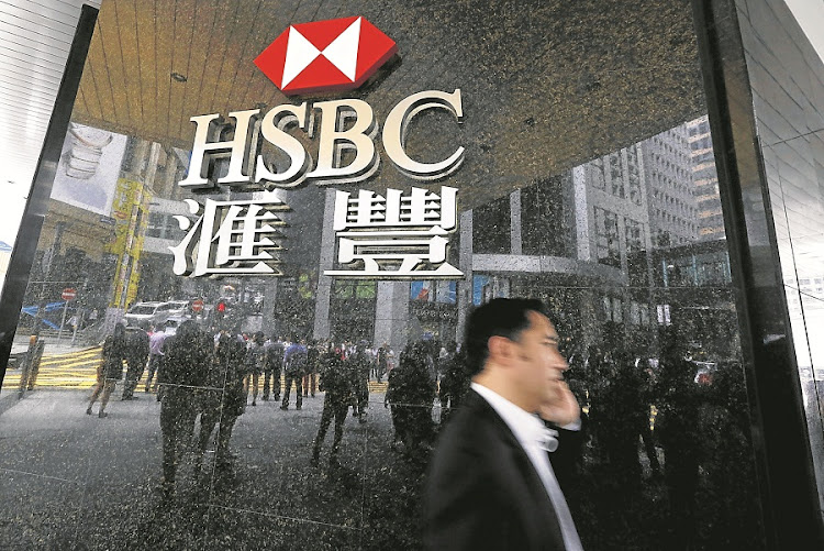 An HSBC branch in the financial Central district of Hong Kong, China. Picture: REUTERS/BOBBY YIP