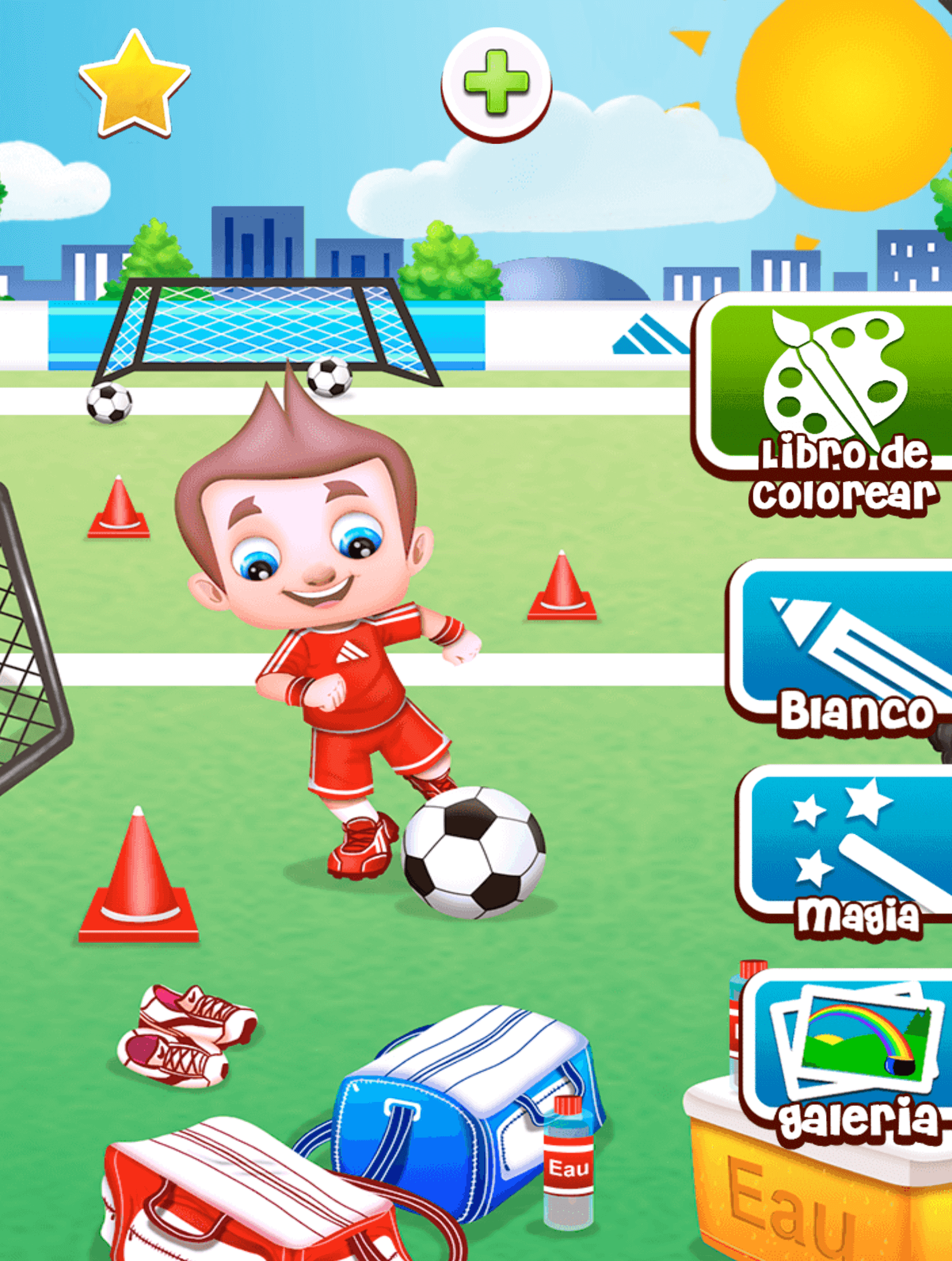 Android application Football coloring book game screenshort