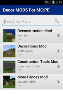 How to download Decor MODS For MC:PE patch 1.0 apk for android