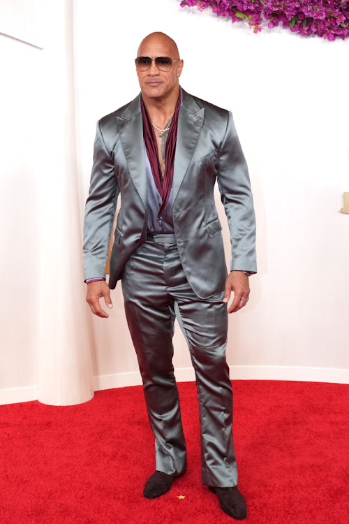 Dwayne 'The Rock' Johnson brings shine to the red carpet.