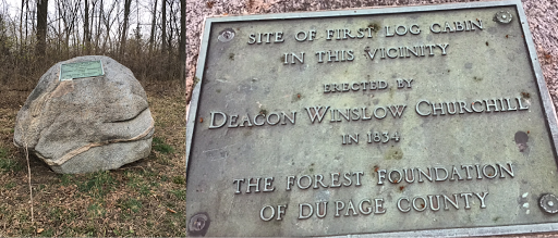 The plaque is located just off st. Charles Road in a small clearing. The rock is easily visible from the road. Since there is no trail through the surrounding woods, the only way to reach the...