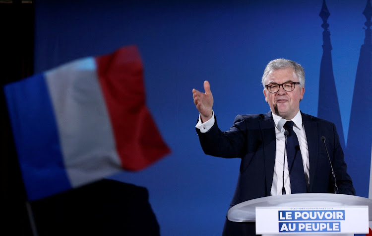 French far-right National Rally (Rassemblement National) party member Jean-Paul Garraud attends a meeting in Saint-Paul-du-Bois, France, February 17, 2019. Picture: REUTERS/STEPHANE MAHE.