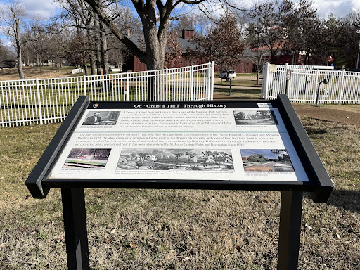 This plaque is at the Ulysses S. Grant National Historic Site in Grantwood Village, MO, a close-by suburb of St. Louis. It honors the homestead that is still intact that President Grant lived...