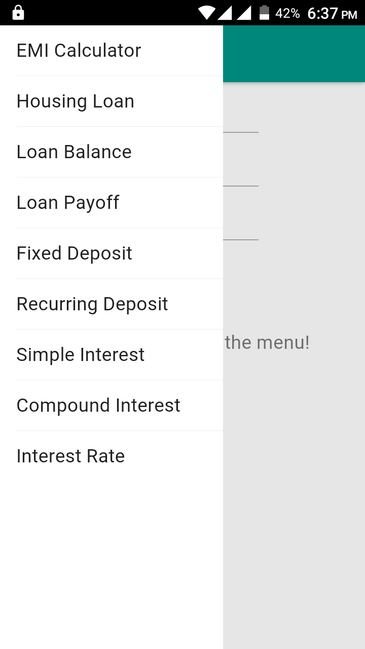 Android application Finance Calculators for India screenshort