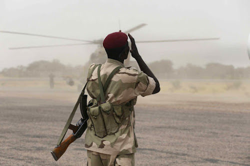 Air Commodore Ehimen Ejodame said the strike followed intelligence that "a significant number of terrorists were massing and preparing to strike unsuspecting settlements". File photo.