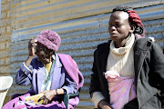 Lefa Maponya's great grandmother Monica Merafe and aunt Geoginah Marumo explaining on how they got to know about Lefa's death. Photo: Tiro Ramatlhatse