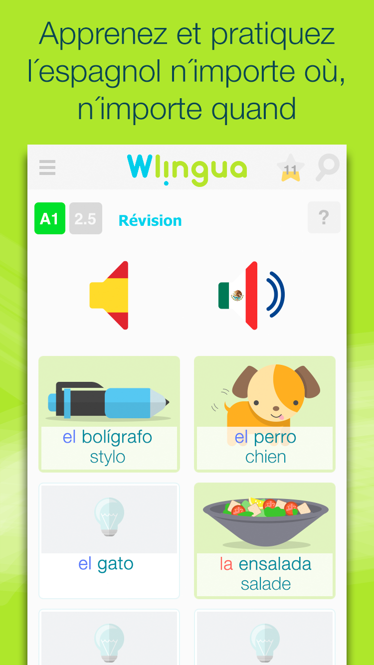 Android application Learn Spanish - Español screenshort