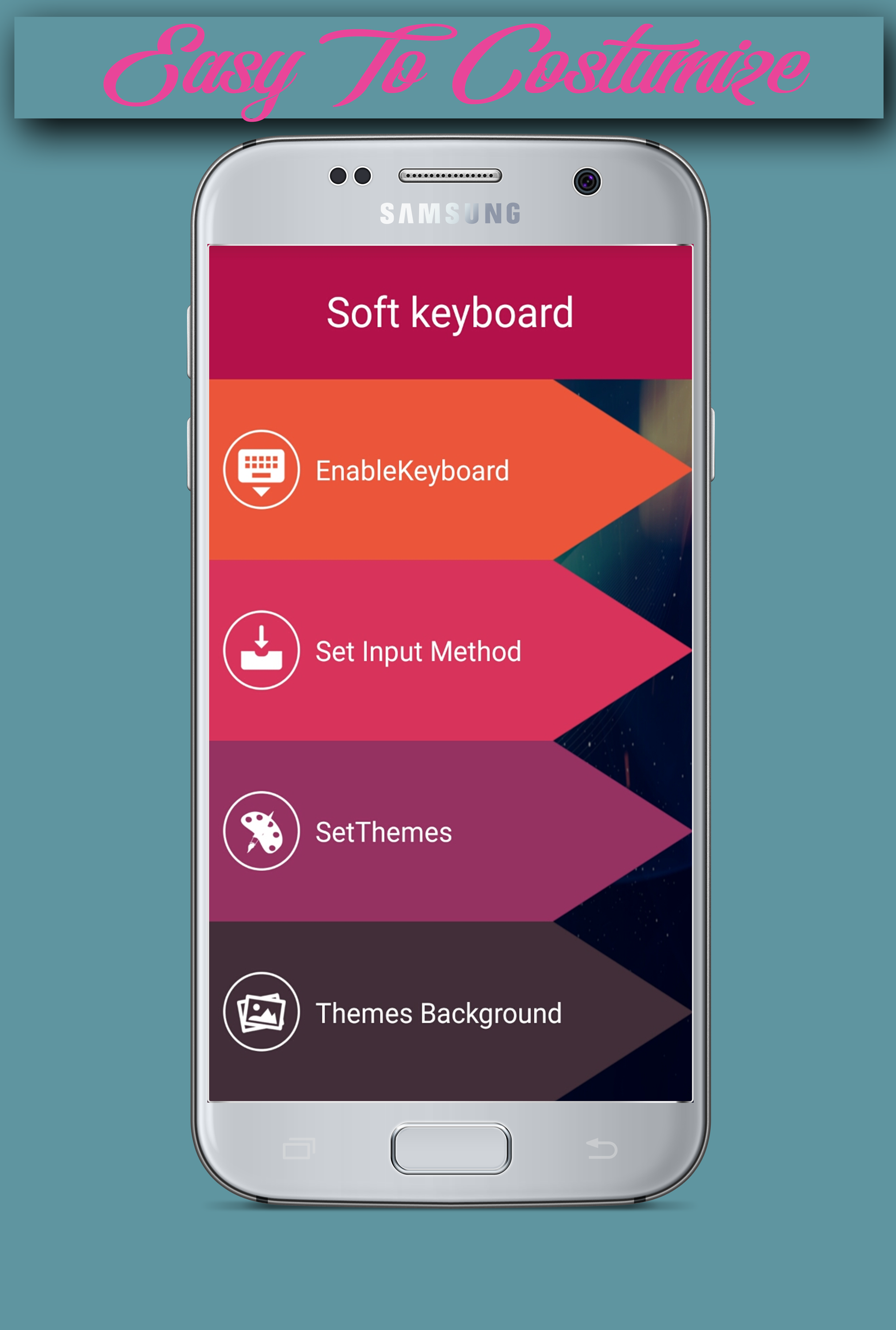 Android application Squad Keyboard Themes Free screenshort