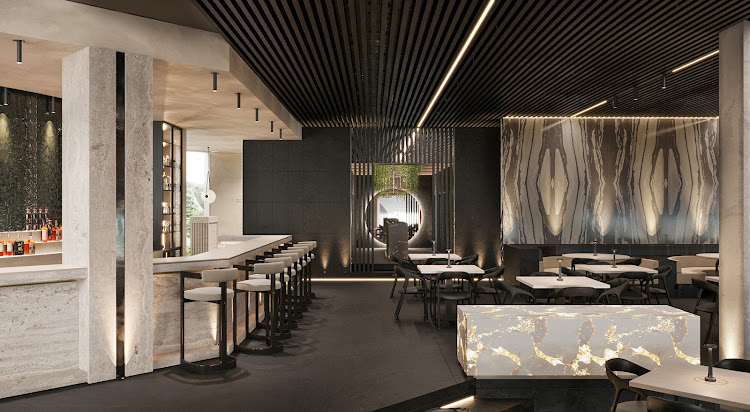 Tang's interiors were designed by Tristan Du Plessis of Studio A.