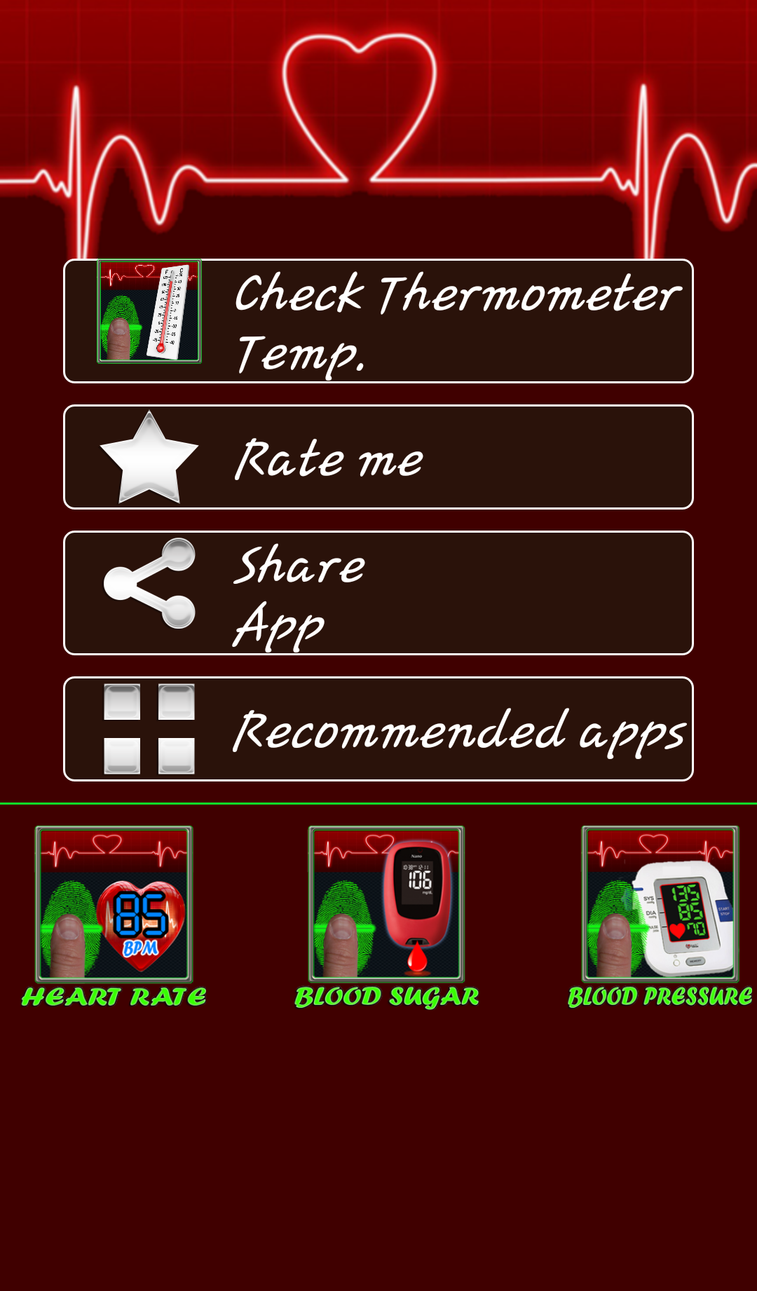 Android application Thermometer Temp Checker Prank screenshort