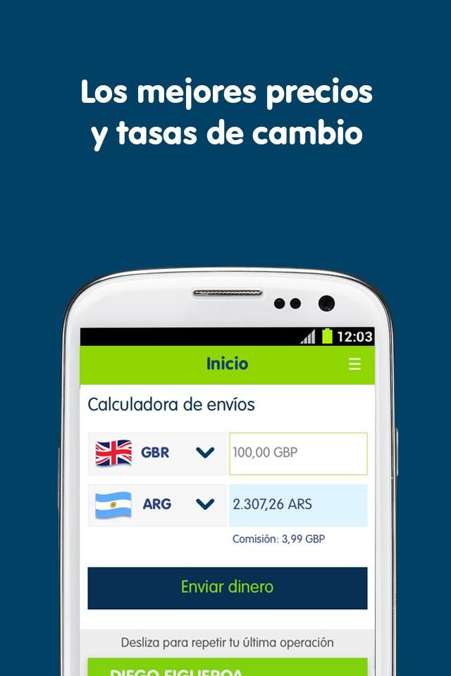 Android application Small World Money Transfer screenshort