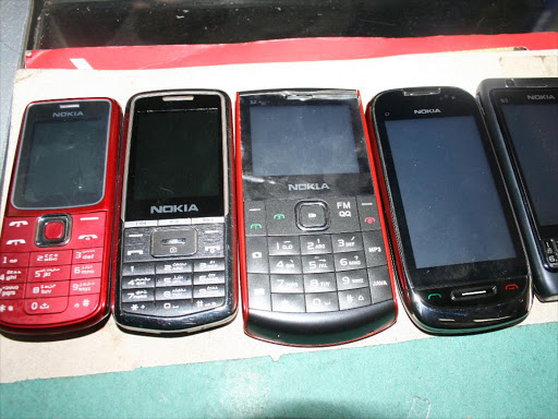 A file photo of fake phones seized while on sale. /FILE