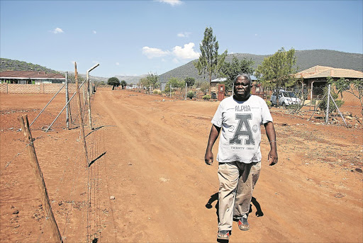 TRAPPED:Joseph Mohlala bought four stands in 2003, believing he and other residents were buying the land legally. Now he faces eviction and the loss of his home. Photo: SANDILE NDLOVU