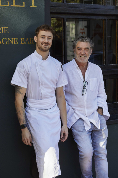 Chef Jacqué Grove and Chef Liam Tomlin.