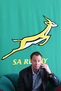 Jurie Roux SARU CEO during the SA Rugby and FlySafair media briefing at O.R. Tambo International Airport on March 29, 2017 in Johannesburg, South Africa.