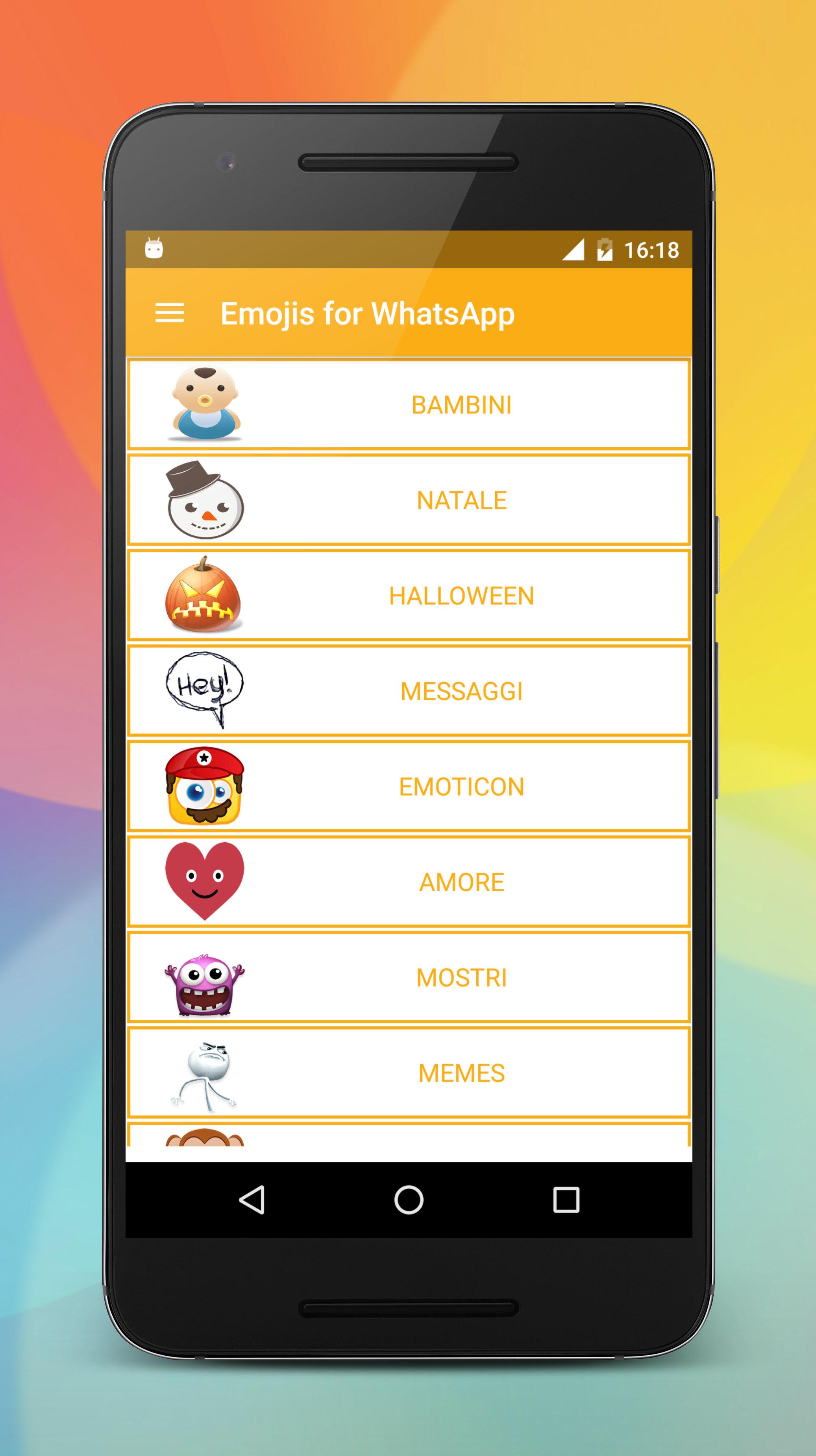 Android application Emoji stickers HD for share screenshort