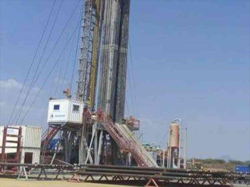 Tullow Oil equipment at an oil site in Turkana county. /Hesboun Etyang