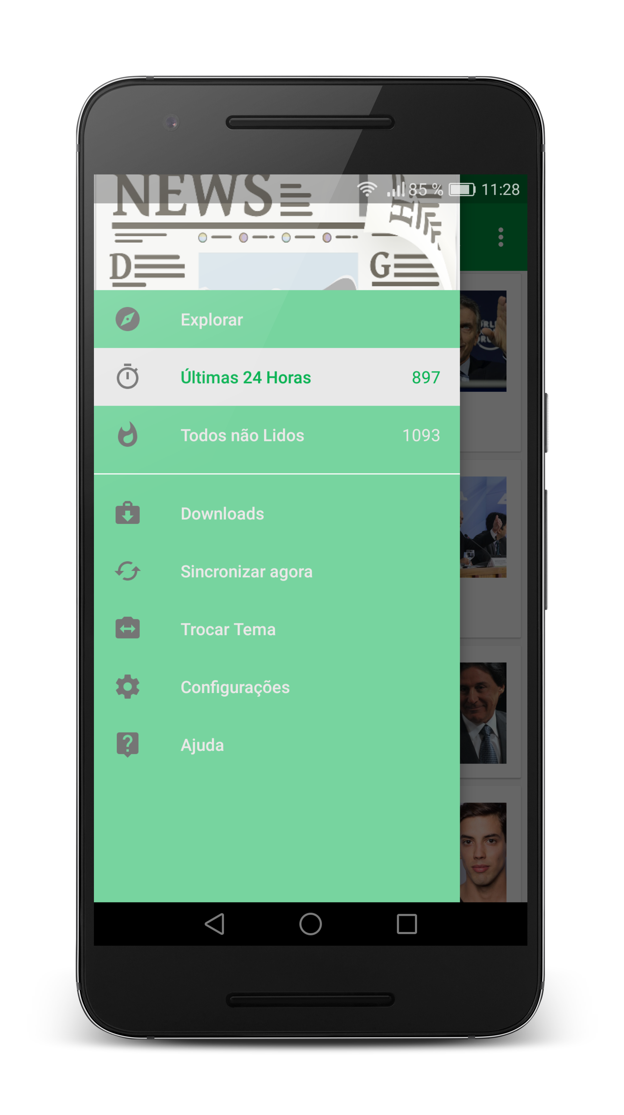 Android application Brasil Notícias screenshort