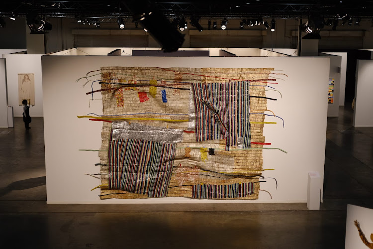 2022 FNB Art Joburg: El Anatsui at Goodman Gallery (MAX).
