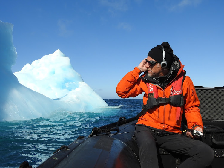 The melting of the ice in the Arctic and Antarctic has resulted in new human activities developing there. Michel André is using bioacoustics to monitor this disturbance to these remote ecosystems, which can cause a shift in the balance of polar biodiversity. Picture: HEATHER CRUICKSHANK