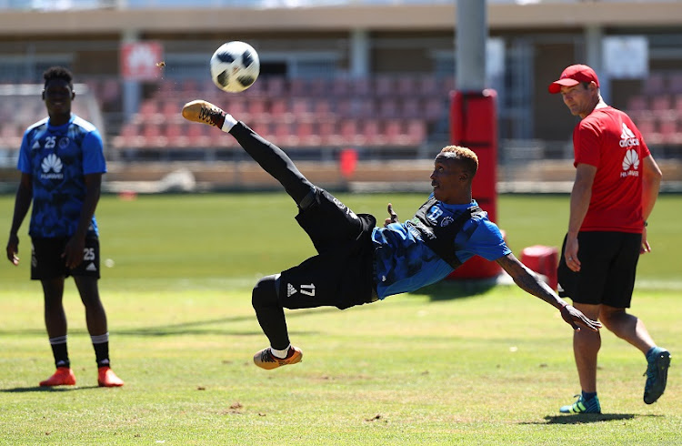 Yannick Zakri of Ajax Cape Town during the Ajax Cape Town morning training session at Ikamva, Cape Town on 24 January 2018.