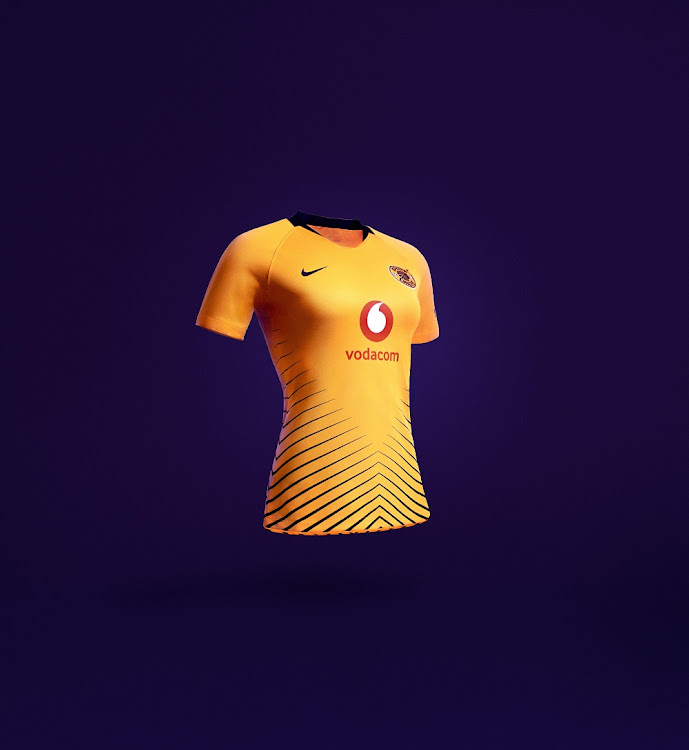 Kaizer Chiefs' women's team jersey.