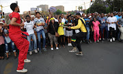 Wits students during a protest over the increase of tuition fees. Picture Credit: Gallo Images