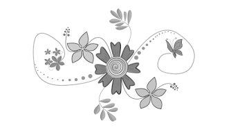Grey Scale Flowers
