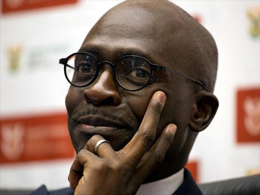 South Africa's Finance Minister Malusi Gigaba attends a news conference in Pretoria, South Africa April 4, 2017. /REUTERS
