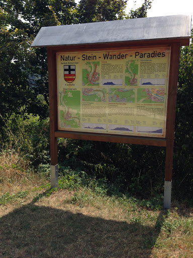 Infotafel Natur Stein Wander Paradies