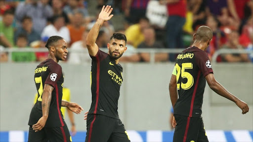 Steaua Bucharest punished again by rampant Manchester City - a hat trick and two missed penalties for Sergio Aguero. Picture credits: Manchester City/Twitter