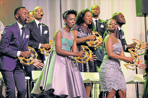 SOUNDS OF JOY: South Africa’s popular gospel outfit, Joyous Celebration, will be performing at a gospel event at Buffalo Park Cricket stadium next month Picture: SINO MAJANGAZA