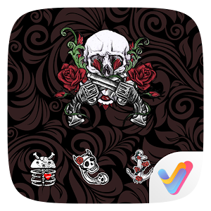 Download Skull Tattoo V Launcher Theme For PC Windows and Mac