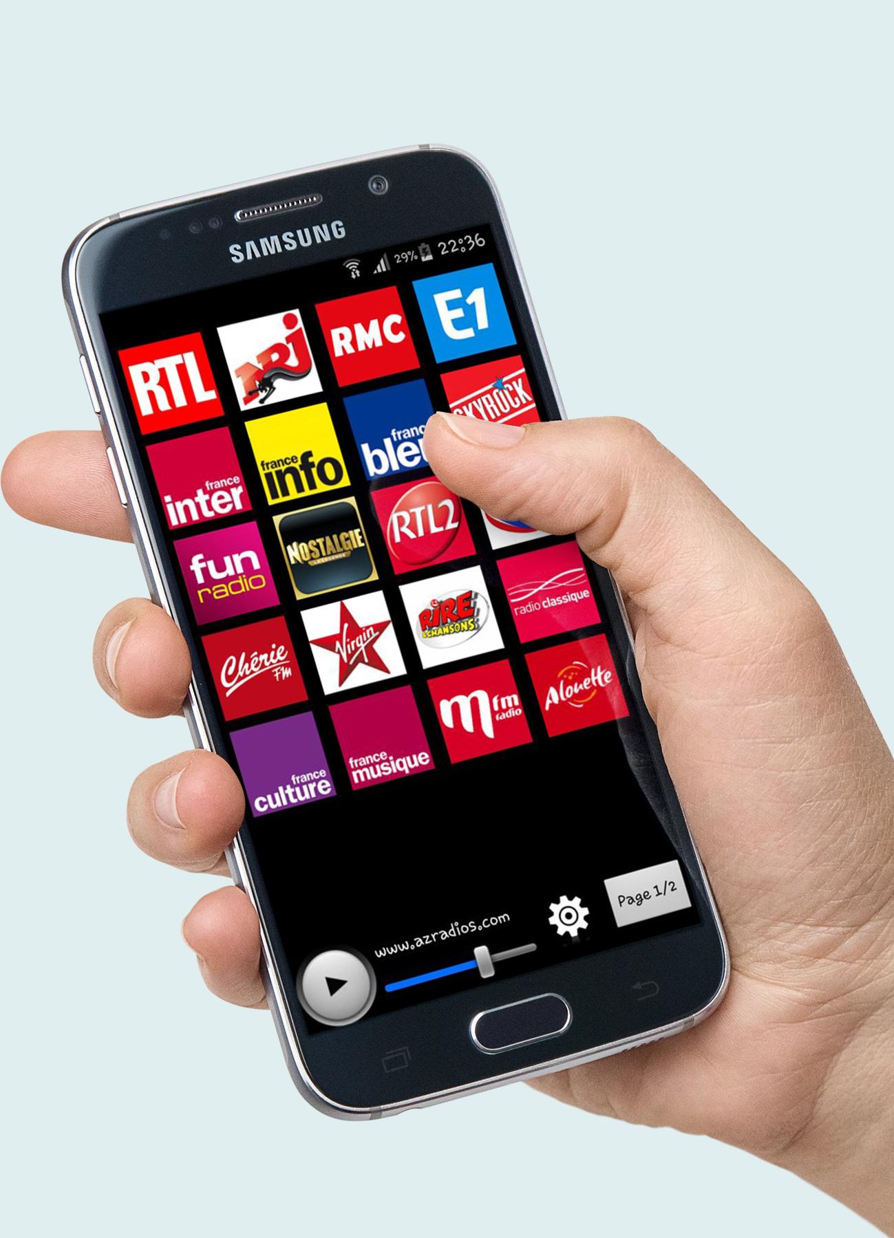 Android application Radios Live France screenshort