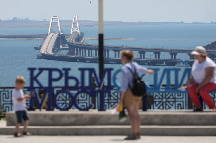 The Crimean Bridge near the city of Kerch, Crimea, July 17 2023. Picture: REUTERS/Alexey Pavlishak