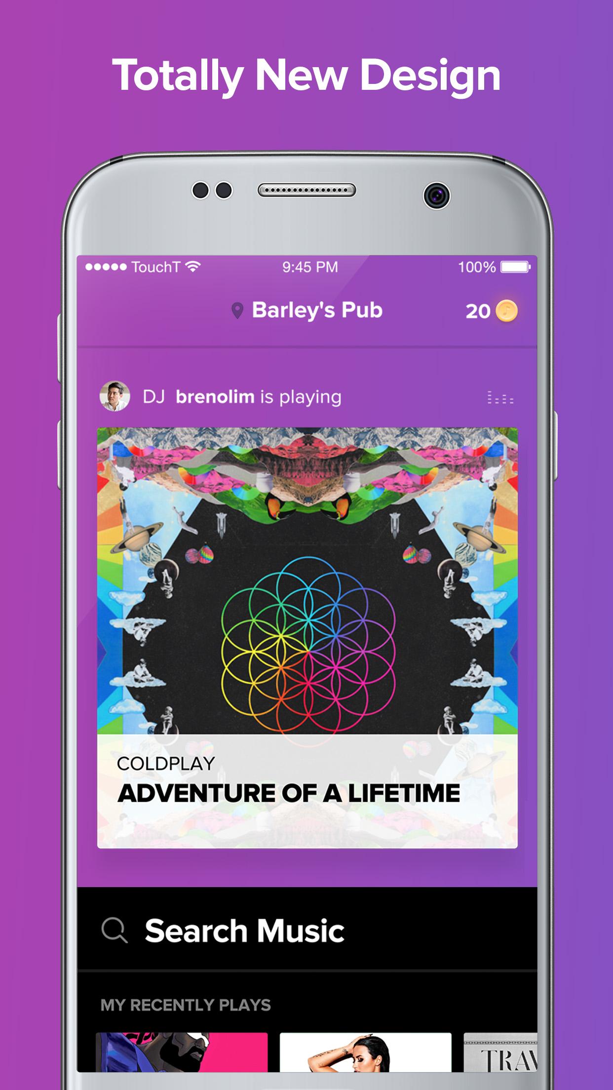 Android application TouchTunes screenshort