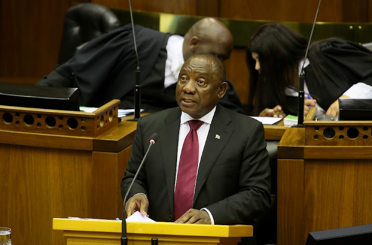 President Cyril Ramaphosa responds to questions in Parliament, Cape Town during the Q&A session on Wednesday, August 22 2018.