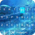 Space Blue for ikeyboard theme Apk